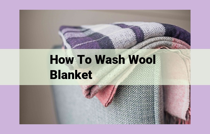 how to wash wool blanket