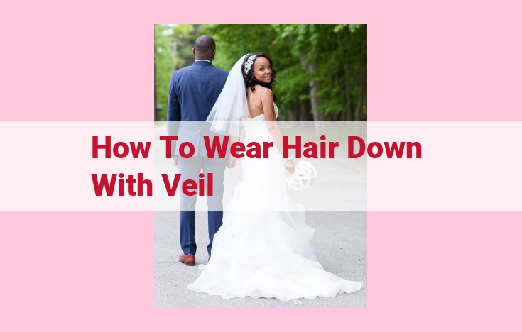 how to wear hair down with veil