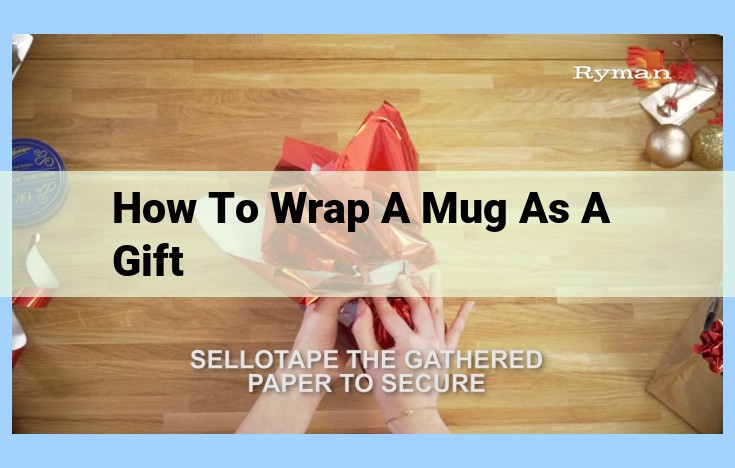 how to wrap a mug as a gift