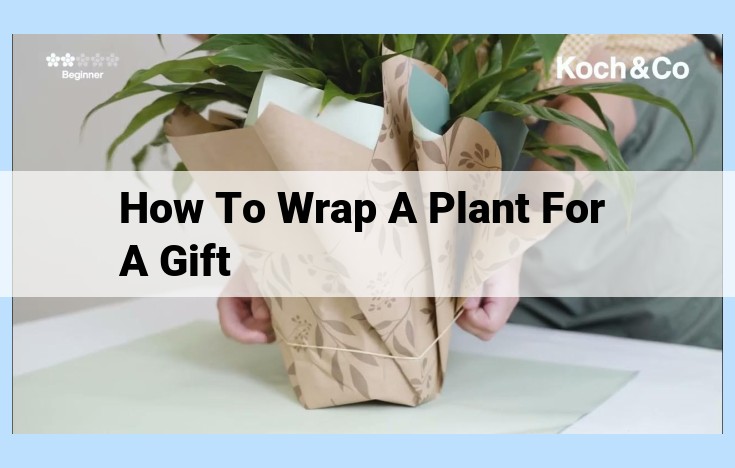 how to wrap a plant for a gift