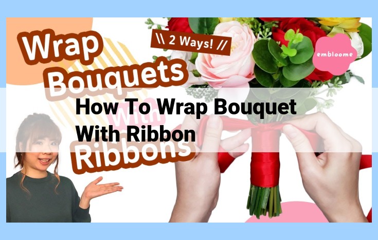 how to wrap bouquet with ribbon