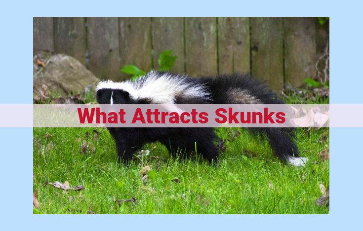 what attracts skunks