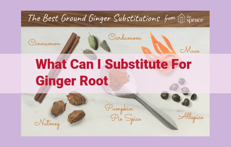 what can i substitute for ginger root