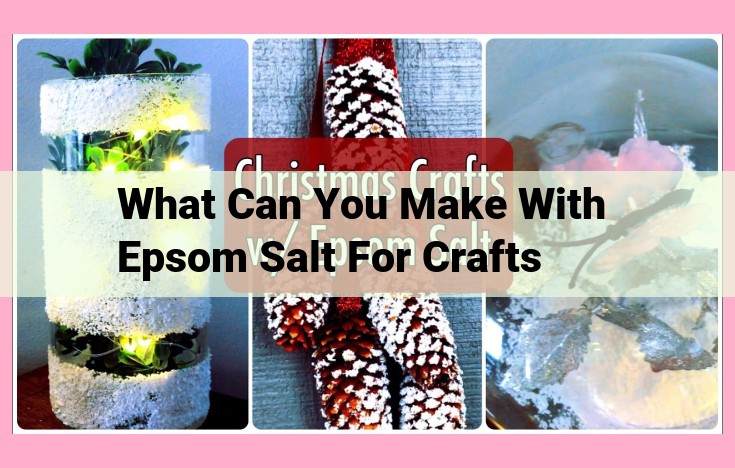 what can you make with epsom salt for crafts