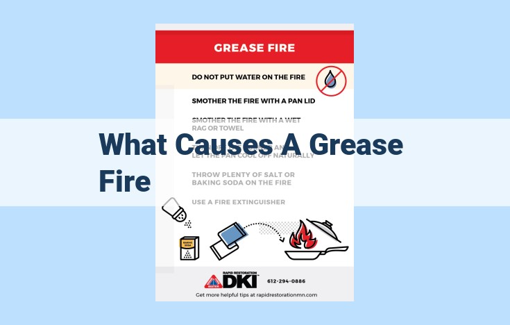 what causes a grease fire