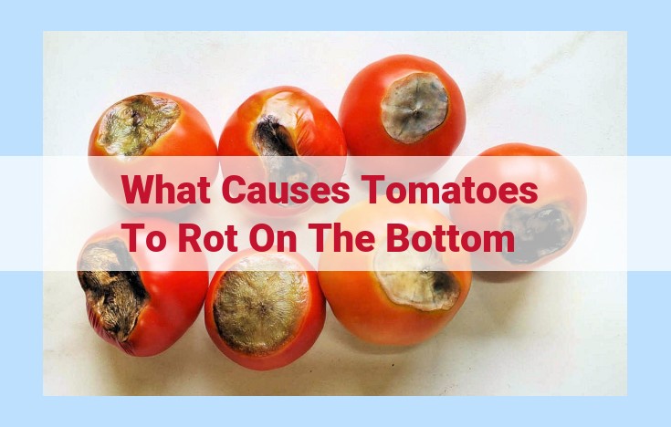 what causes tomatoes to rot on the bottom