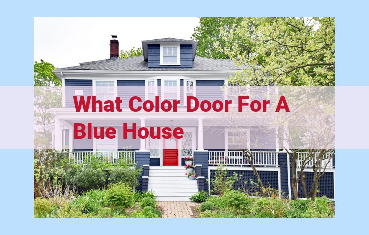 what color door for a blue house