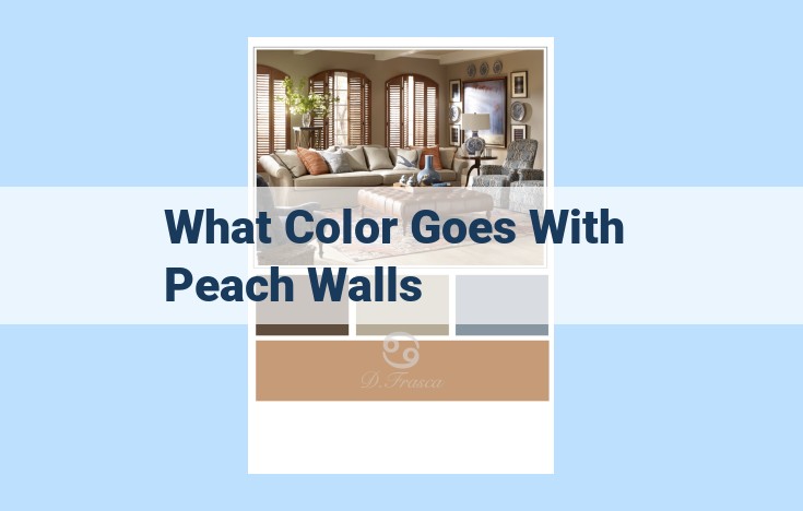 what color goes with peach walls