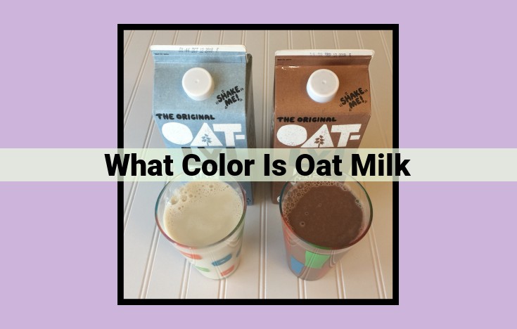 what color is oat milk