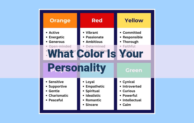 what color is your personality