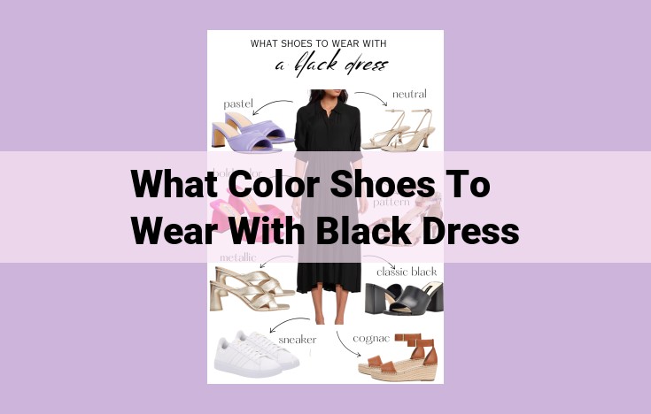 what color shoes to wear with black dress