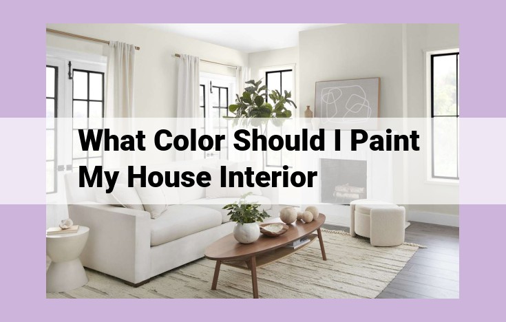 what color should i paint my house interior