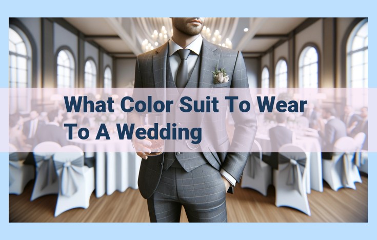 what color suit to wear to a wedding