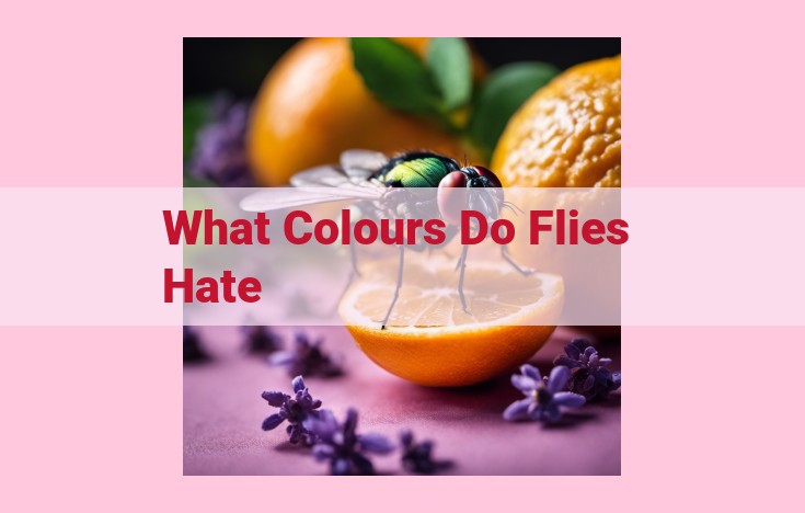 what colours do flies hate