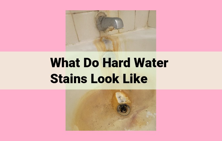 what do hard water stains look like