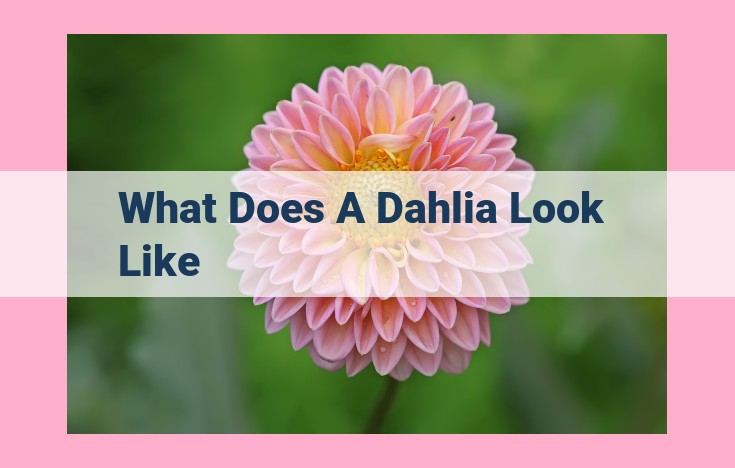 what does a dahlia look like