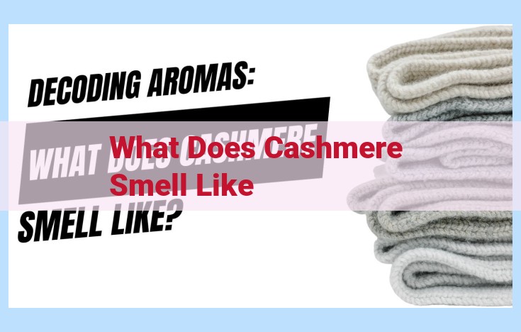 what does cashmere smell like