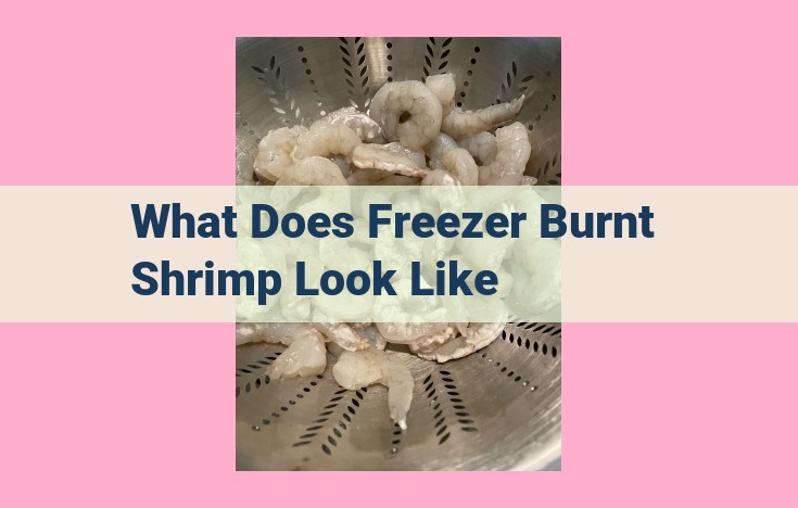 what does freezer burnt shrimp look like