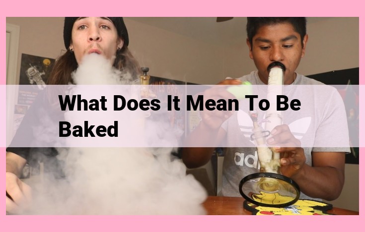 what does it mean to be baked