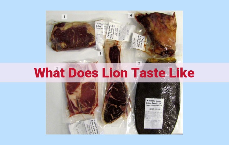 what does lion taste like