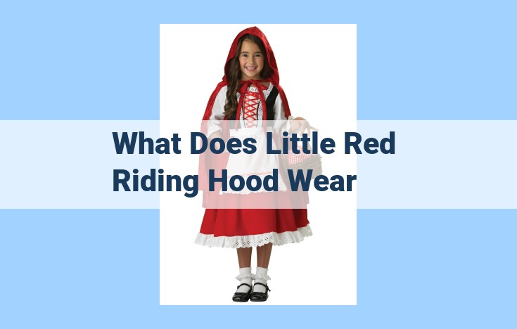 what does little red riding hood wear