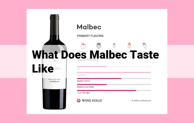 what does malbec taste like