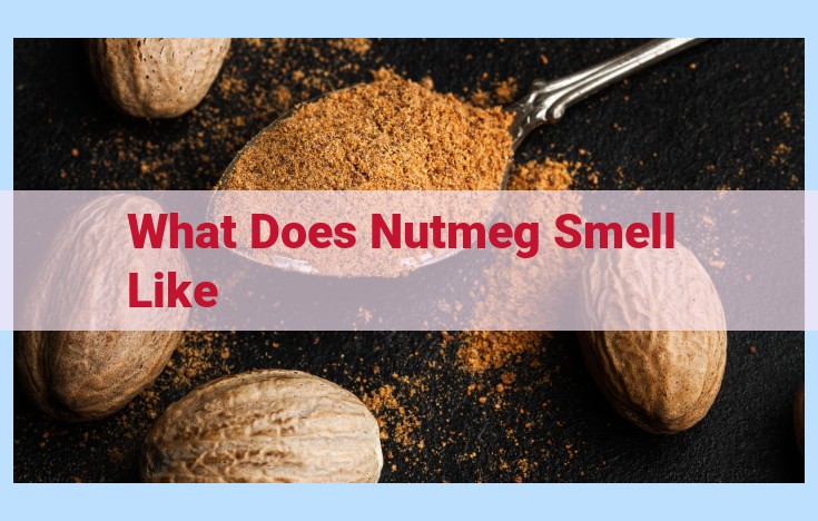 what does nutmeg smell like