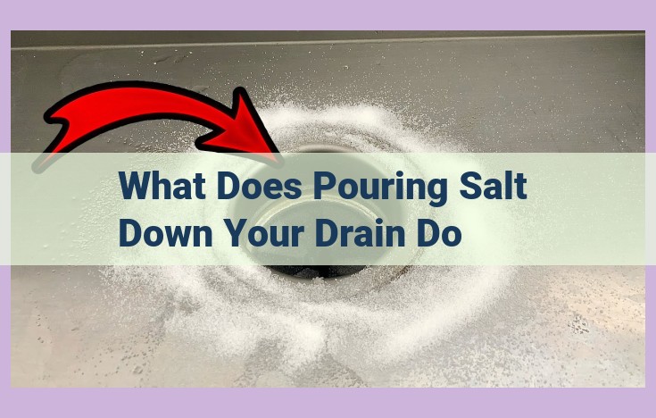 what does pouring salt down your drain do