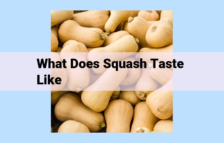 what does squash taste like