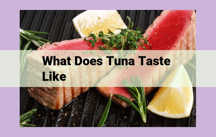 what does tuna taste like