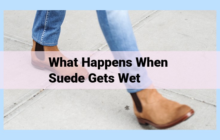 what happens when suede gets wet