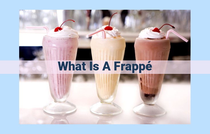 what is a frappé