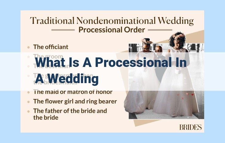 what is a processional in a wedding