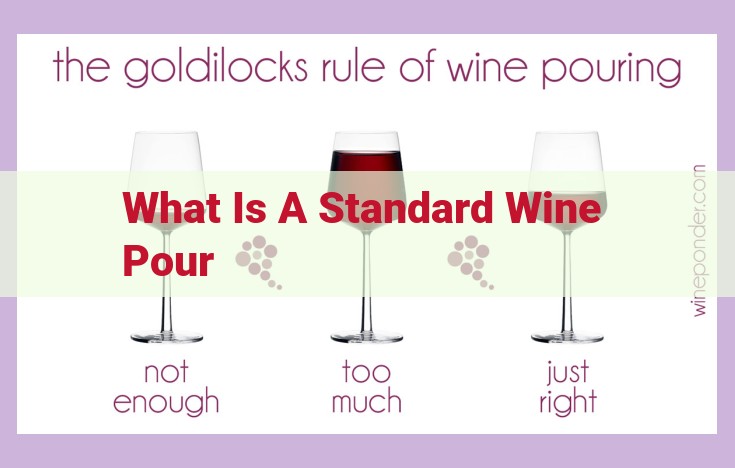 what is a standard wine pour