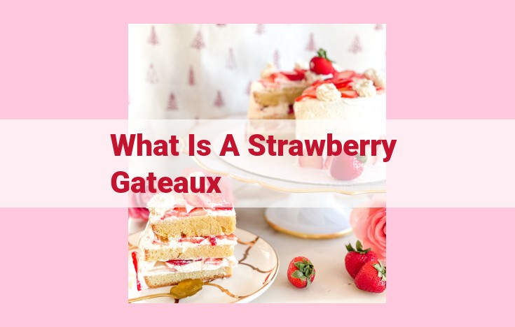 what is a strawberry gateaux