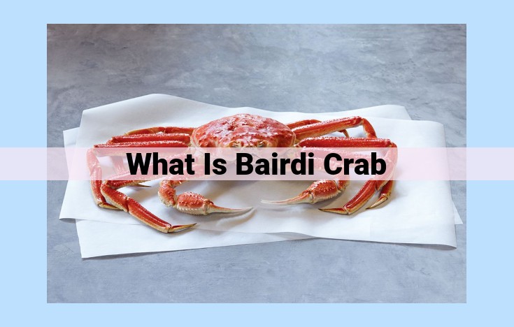 what is bairdi crab