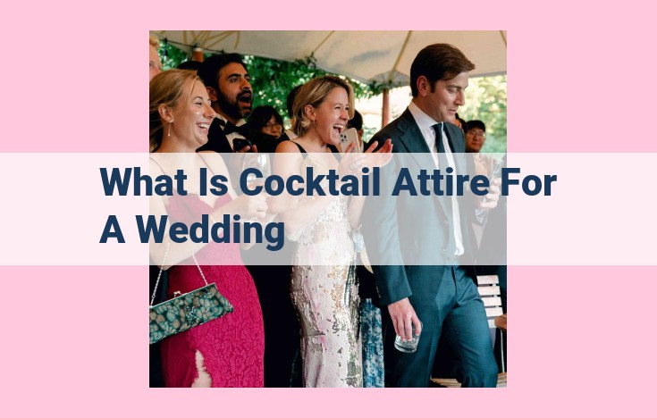 what is cocktail attire for a wedding