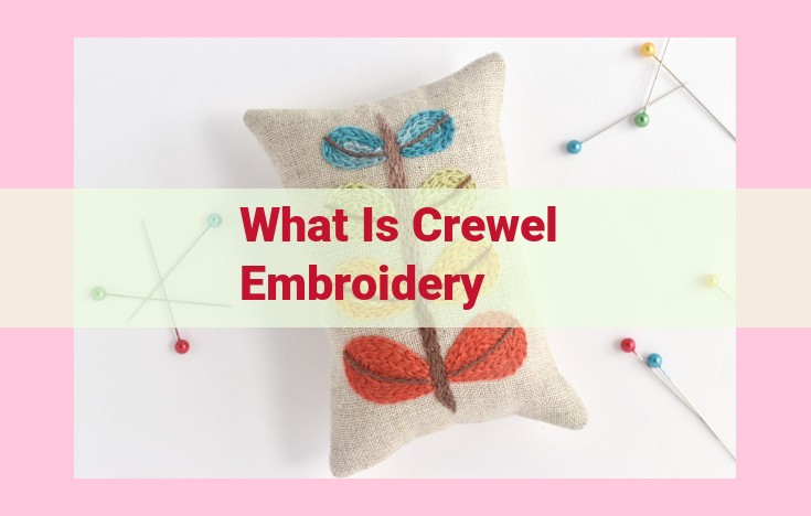 what is crewel embroidery