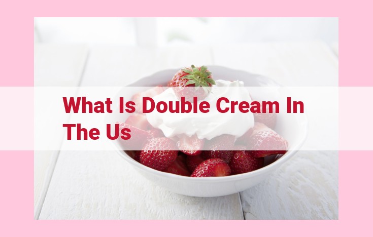 what is double cream in the us