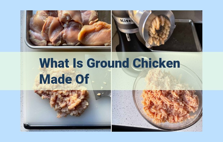 what is ground chicken made of