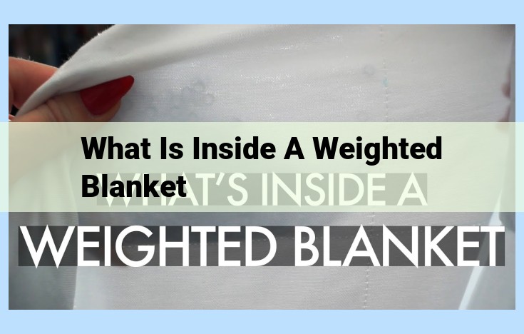 what is inside a weighted blanket