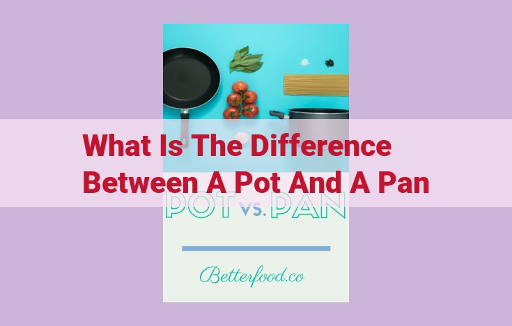 what is the difference between a pot and a pan