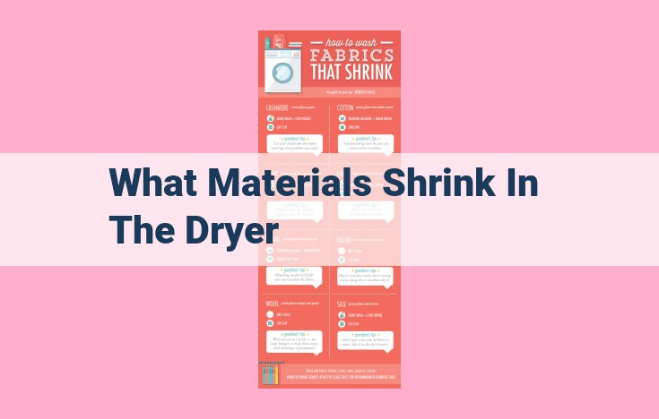 what materials shrink in the dryer