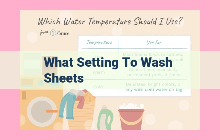 what setting to wash sheets