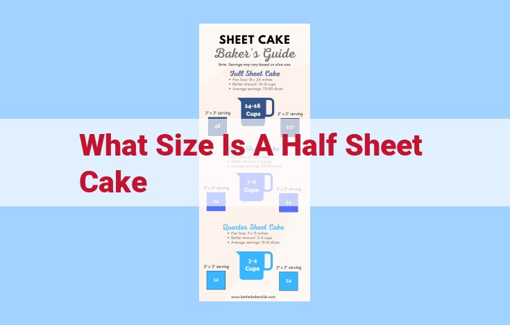 what size is a half sheet cake