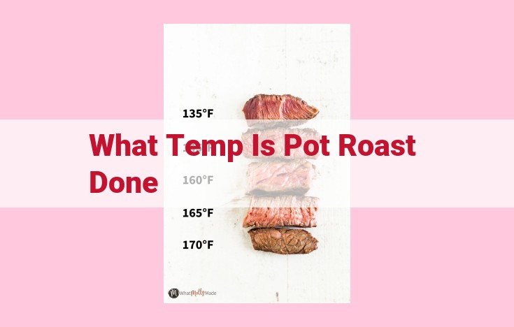 what temp is pot roast done