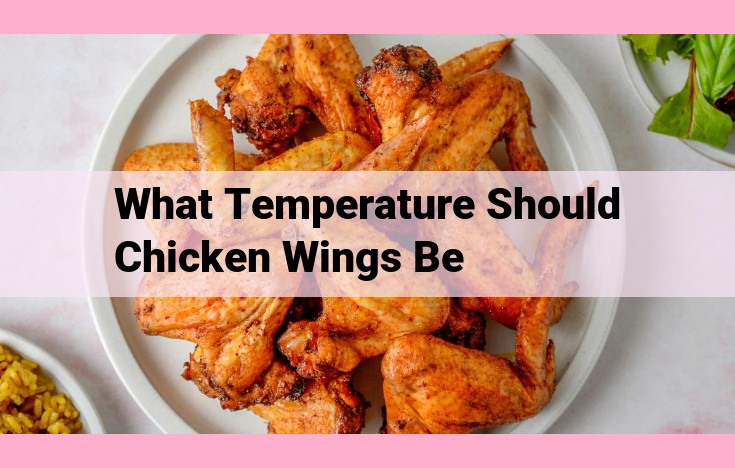 what temperature should chicken wings be