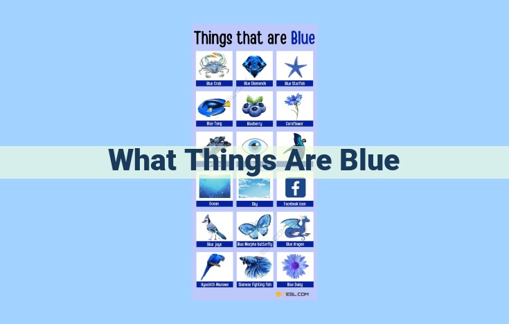 what things are blue