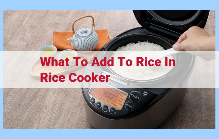 what to add to rice in rice cooker