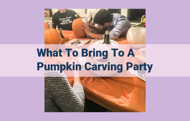 what to bring to a pumpkin carving party